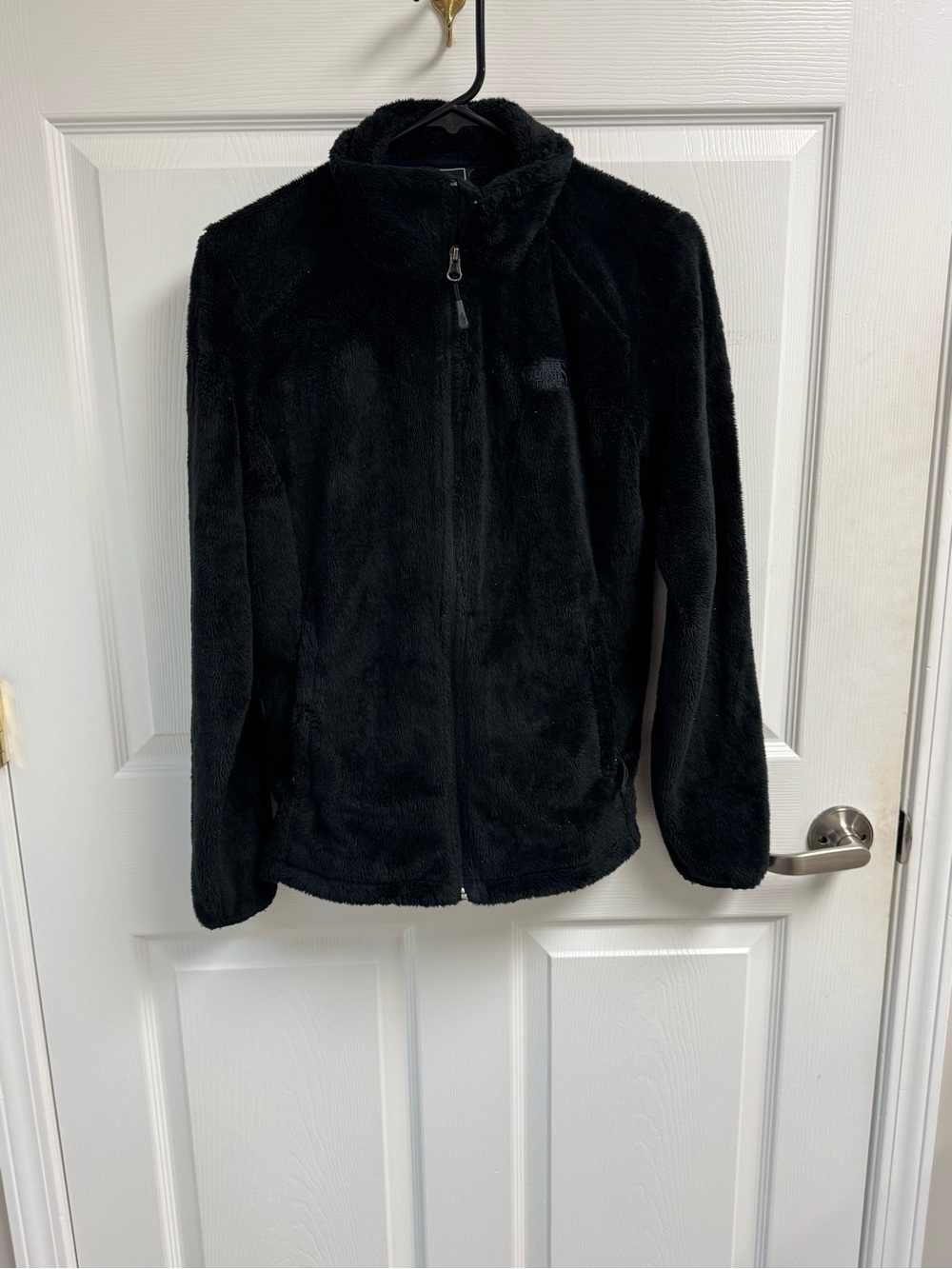 The North Face Women's Black Plush Teddy Jacket Fall Winter Soft M